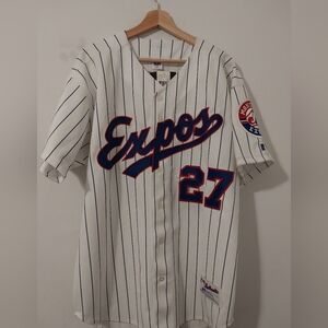 Russell Atheltic Montreal Expos Authentic Home Jersey Vladimir Guerrero Size 48